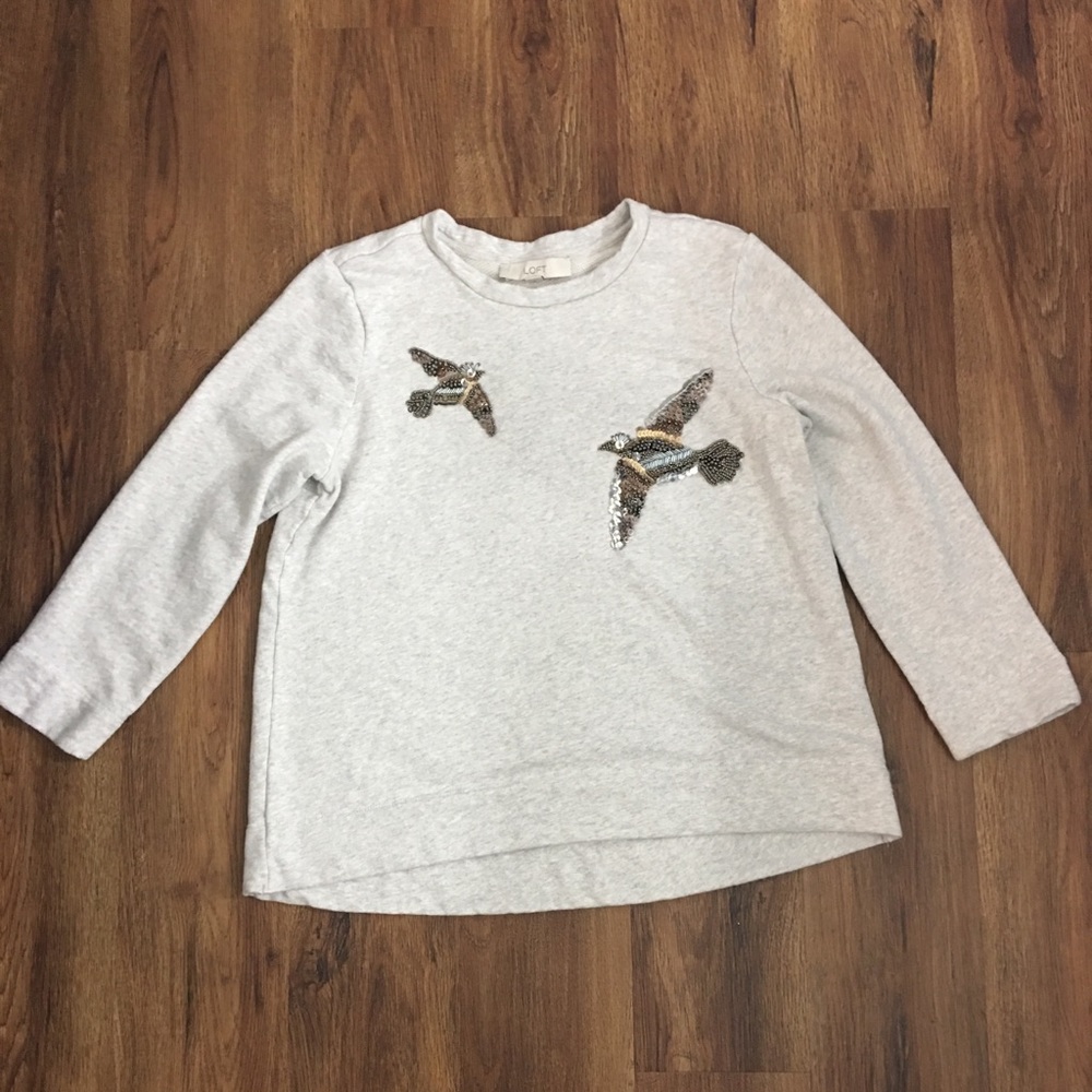 Loft beautiful beaded sweater